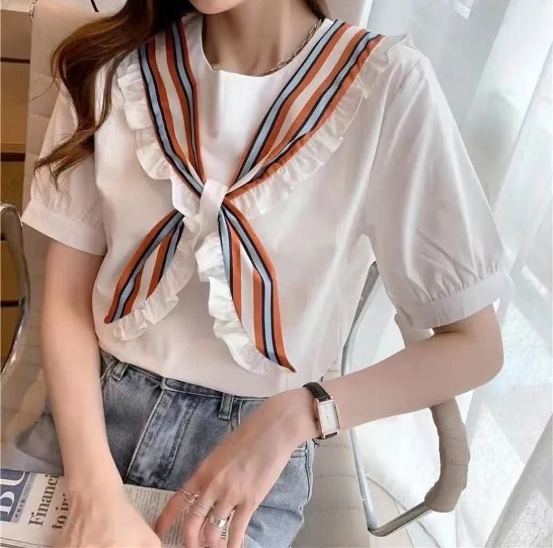 Summer Clothing For Teens - Top For Woman White Clothing Kawaii