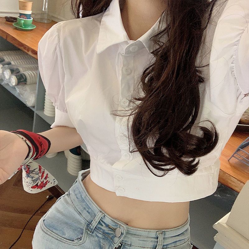 Korean Summer Puff sleeve Whit - đánh giá và giá Summer Clothing For Teens