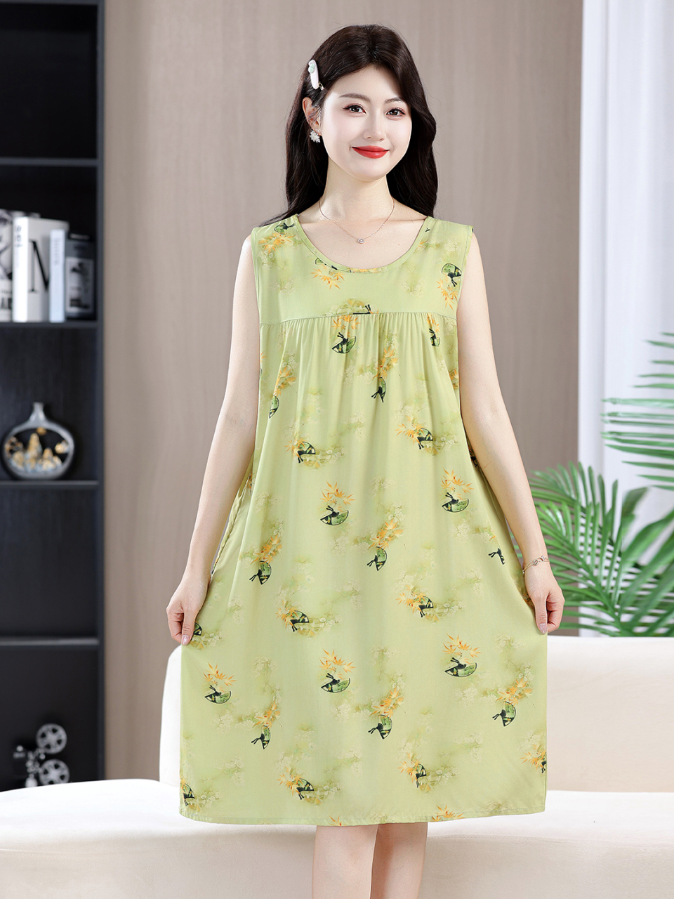 Ladies Cotton Silk Sleeveless  - đánh giá và giá Summer Clothing Over 60