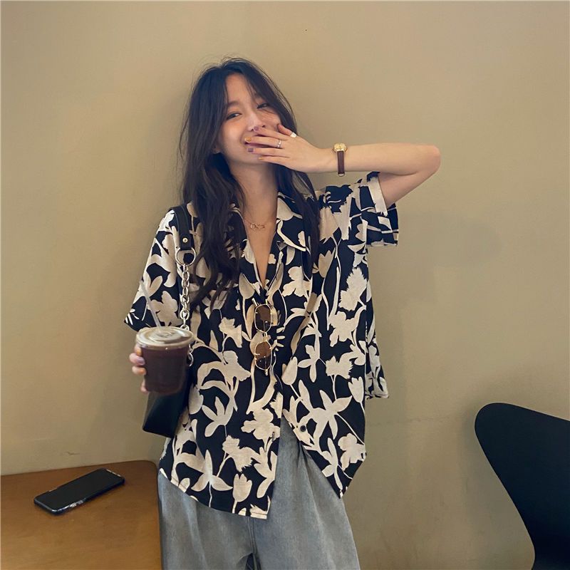 Summer New Printing Loose Shir - đánh giá và giá Summer Clothing For Teens