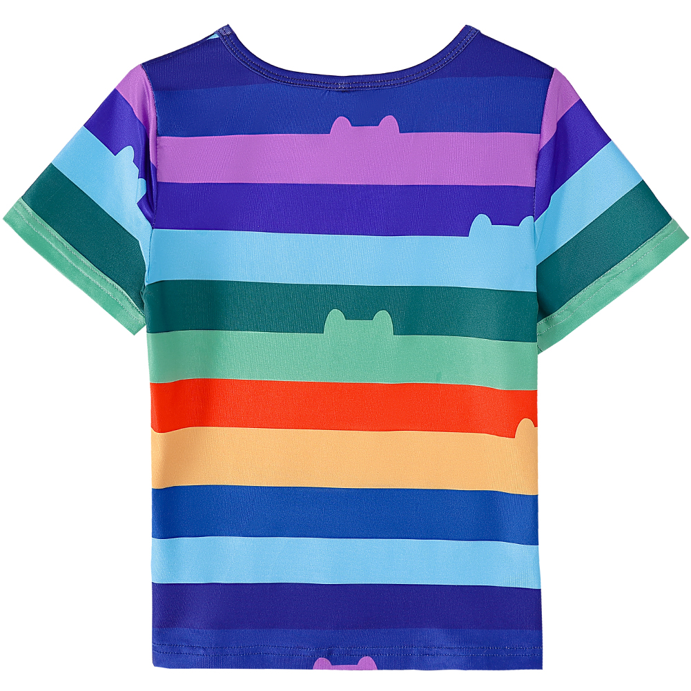 Girls Rainbow Striped T-Shirt  - đánh giá và giá Summer Dresses Yours Clothing