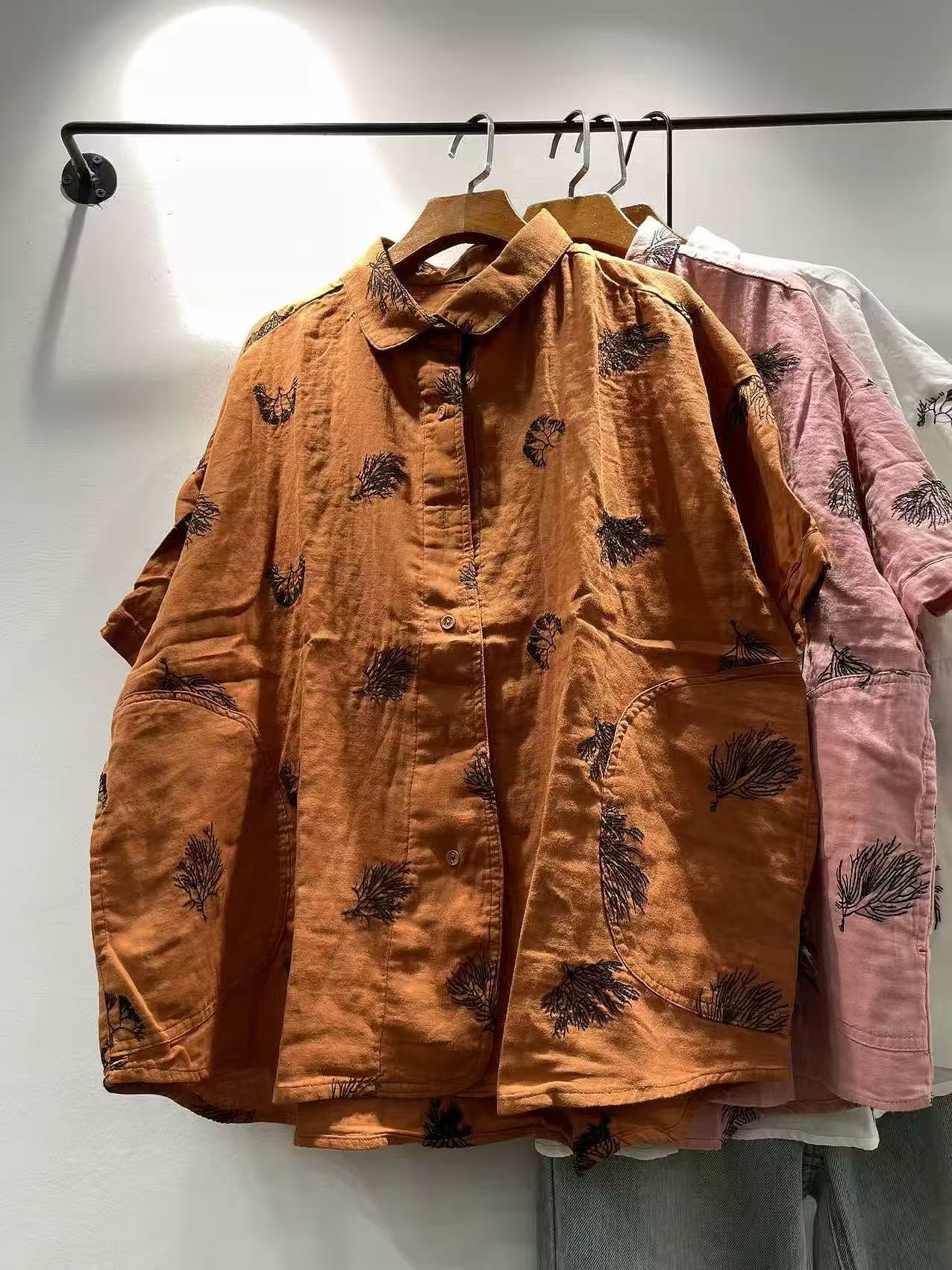 Bust 128cm oversized shirts an - đánh giá và giá Summer Clothing Japan