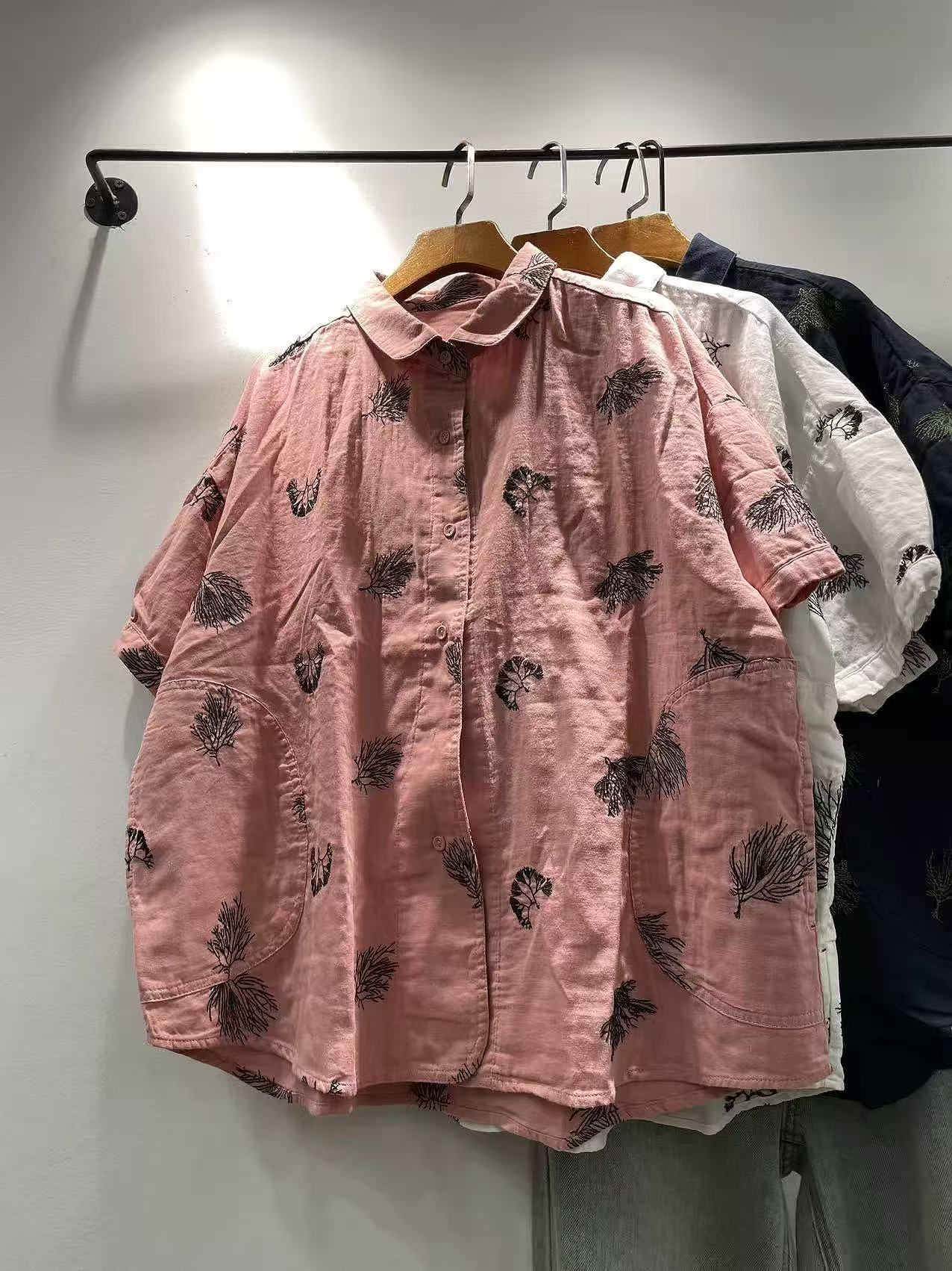 Bust 128cm oversized shirts an - đánh giá và giá Summer Clothing Japan