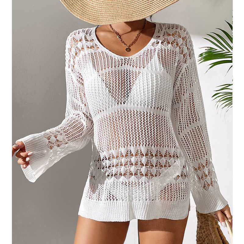 Solid Hollow Out Crew Neck Dre - đánh giá và giá Summer Dresses Yours Clothing