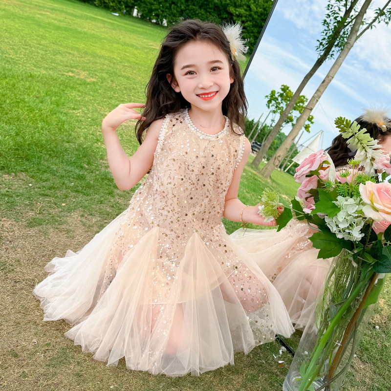 Children's Dress Mesh Sequins  - đánh giá và giá Summer Dresses Yours Clothing
