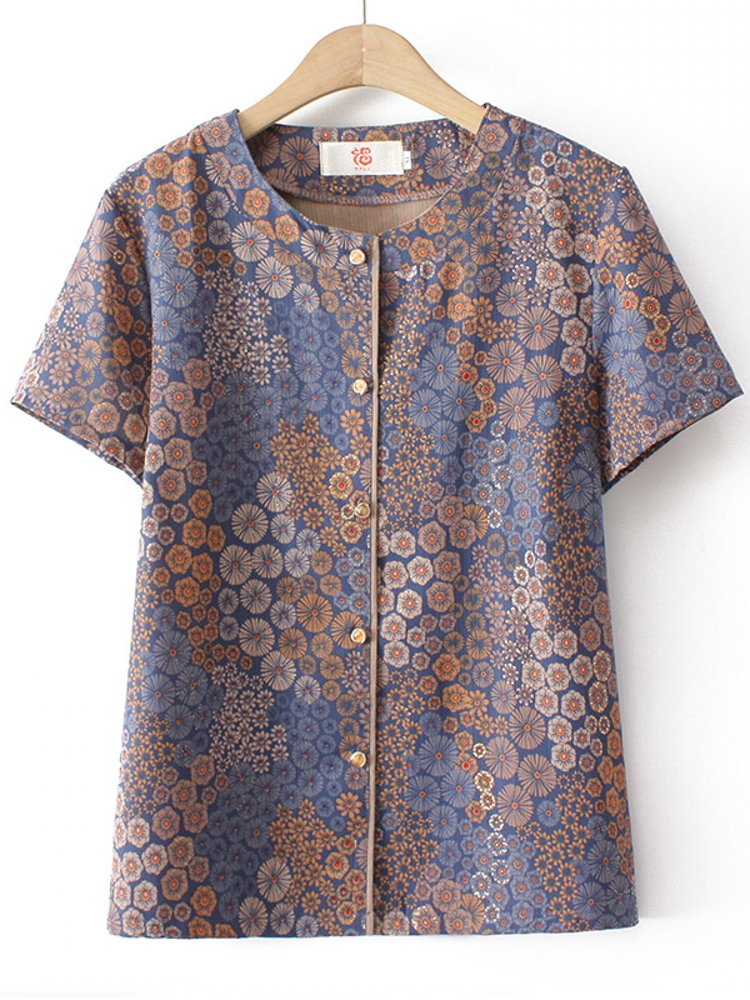 Grandma Style Short Sleeve Two - đánh giá và giá Summer Clothing Over 60