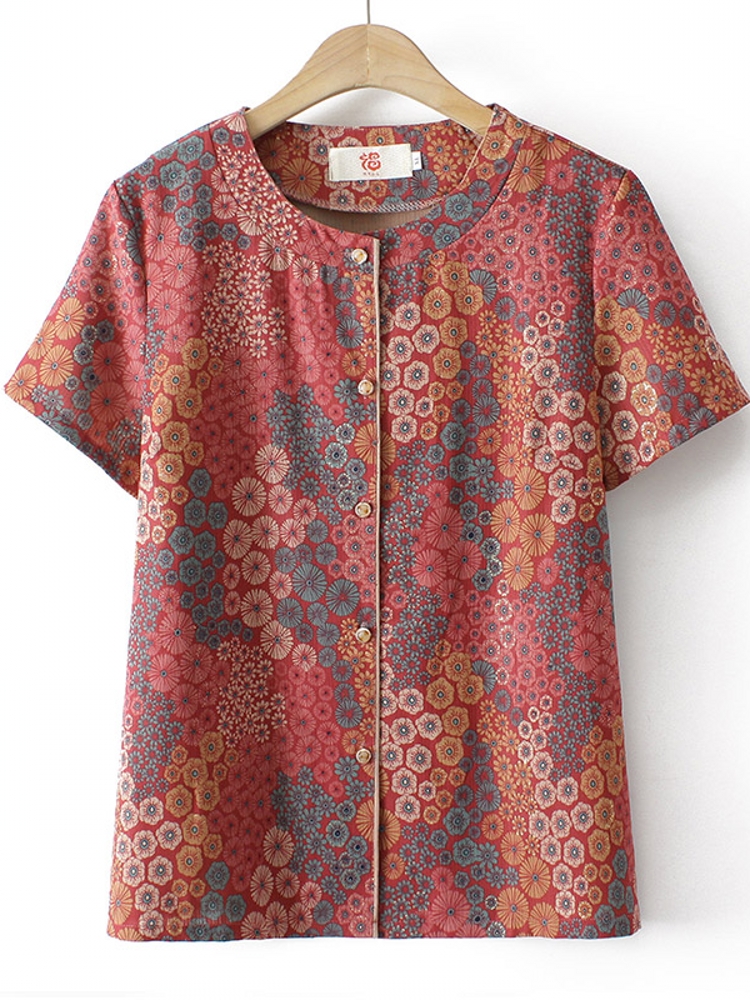 Grandma Style Short Sleeve Two - đánh giá và giá Summer Clothing Over 60