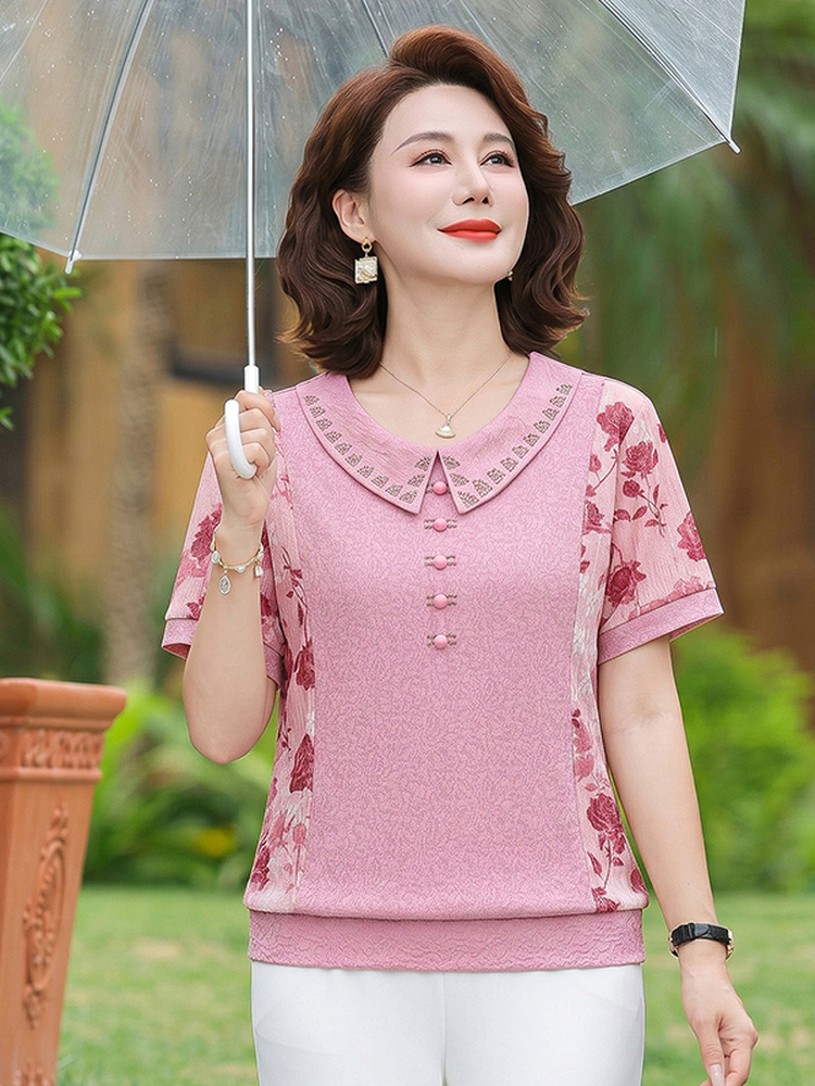 Slimming Short Sleeve T-Shirt  - đánh giá và giá Summer Clothing Over 60