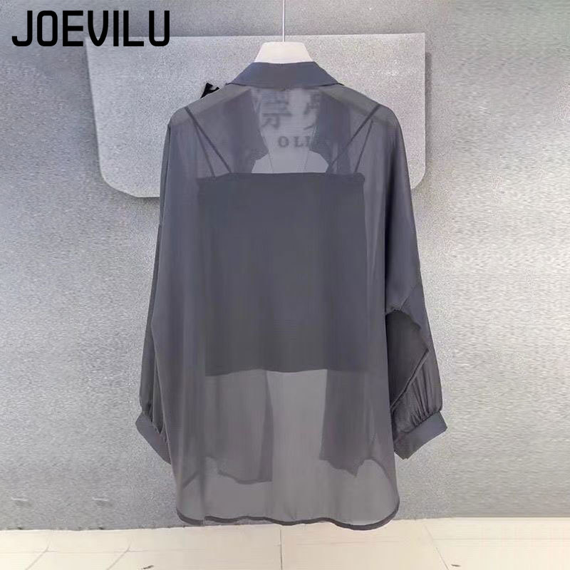 Sheer Chiffon Shirt Women's Ca - đánh giá và giá Summer Clothing Japan