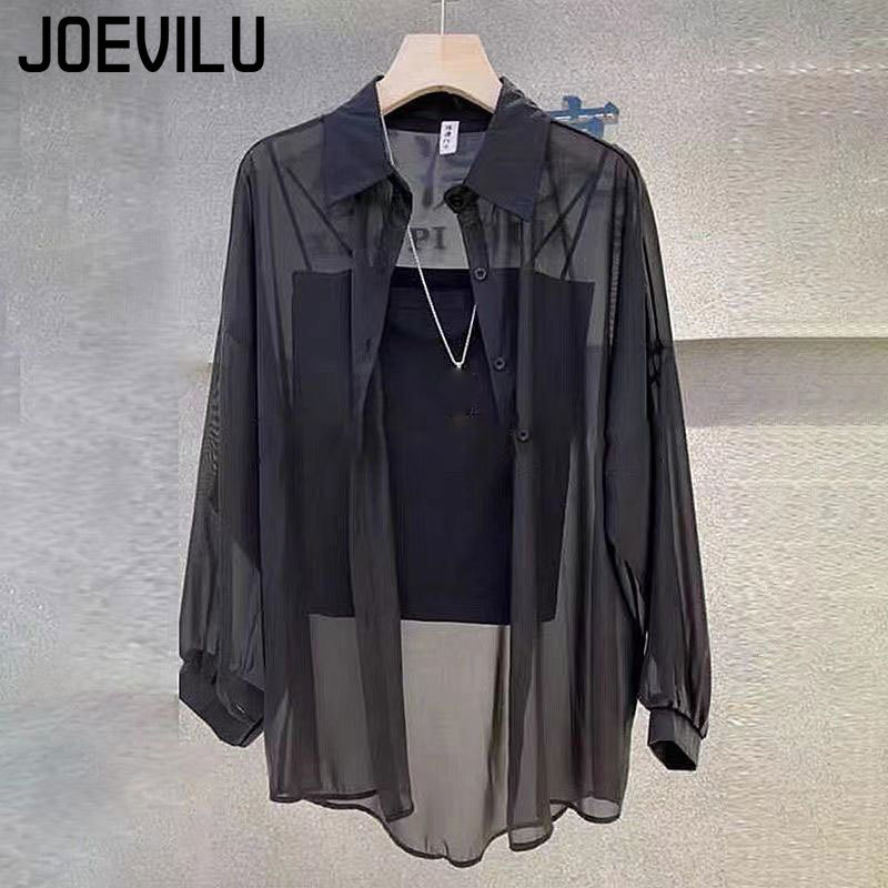 Sheer Chiffon Shirt Women's Ca - đánh giá và giá Summer Clothing Japan