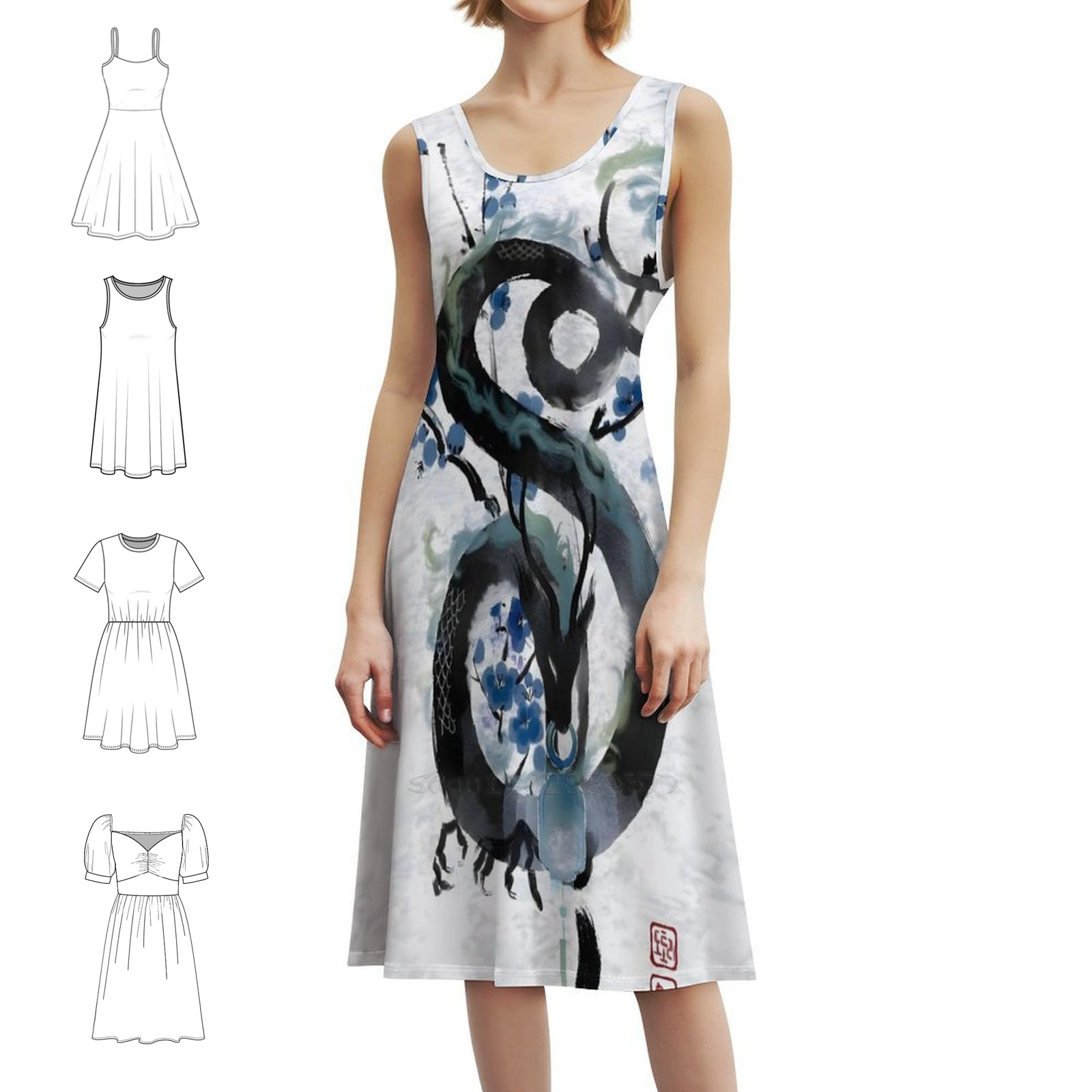 Japanese Blue Night Dragon Ink - đánh giá và giá Summer Clothing For Japan