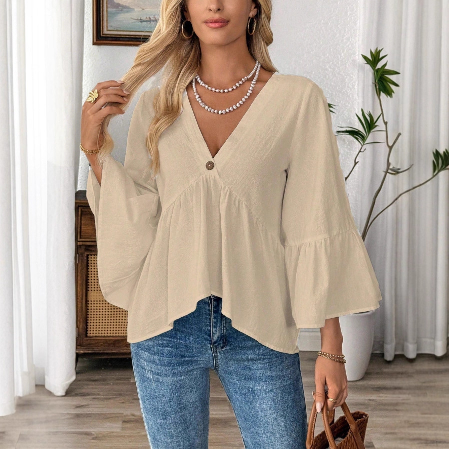 Solid Casual Loose Blouses For - đánh giá và giá Summer Clothing For Teens
